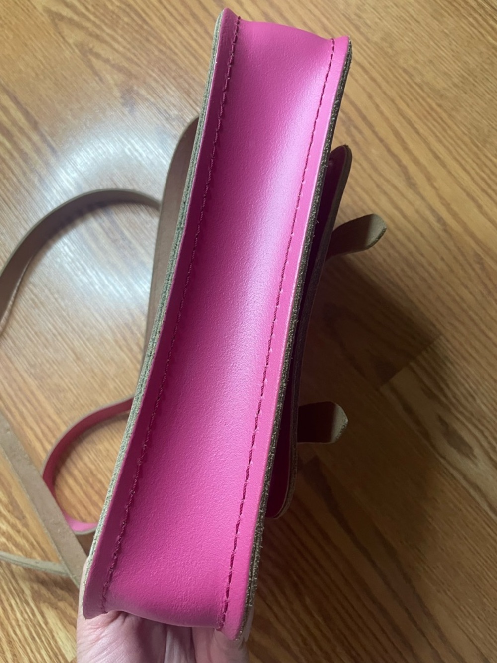 The Cambridge Satchel Company Pink Leather Mini Satchel Crossbody Bag - Picture 5 of 16